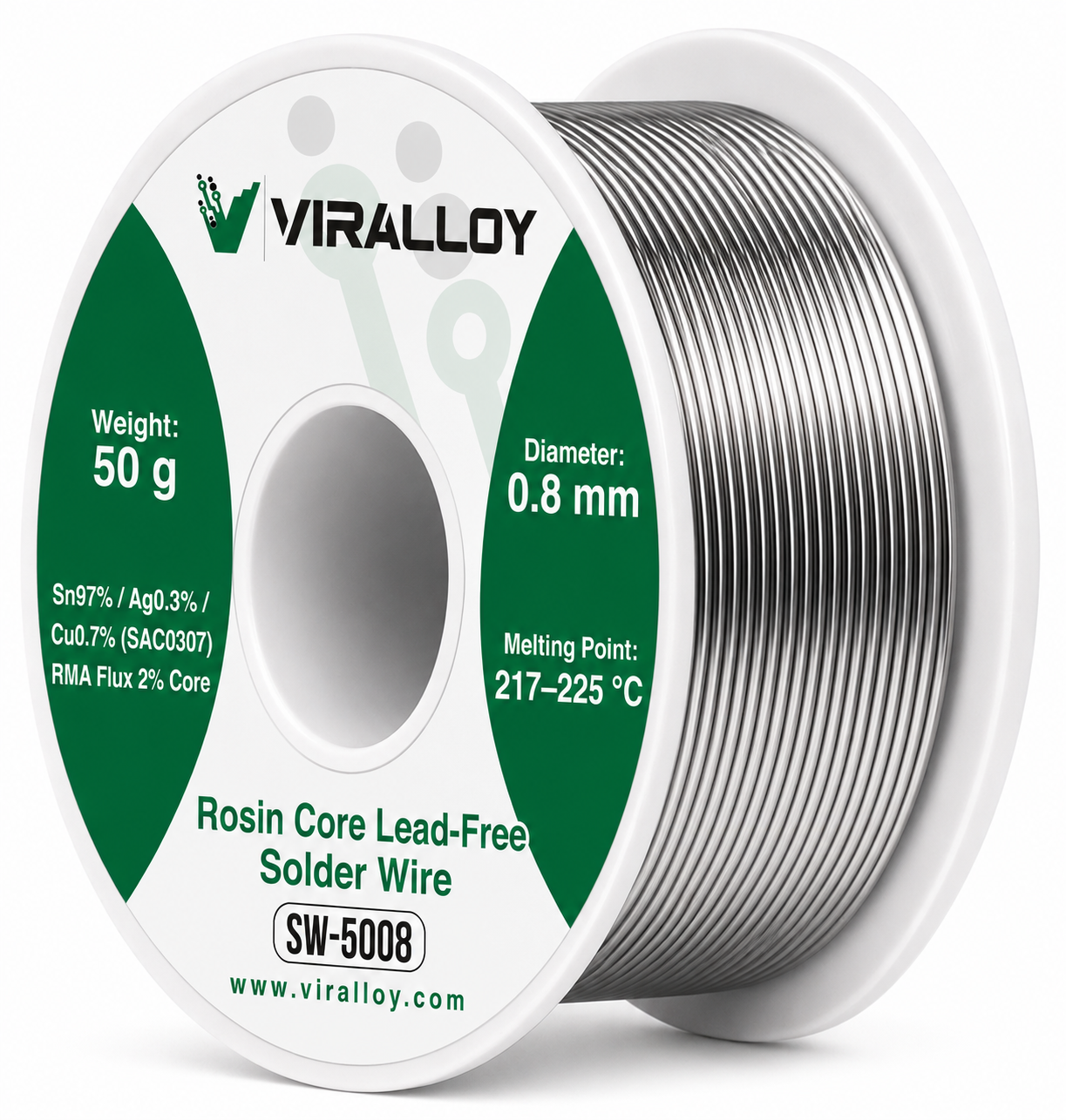 Lead-Free Solder Wire — 0.8 mm